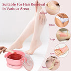 Portable Foldable 400ML Silicone Wax Warmer, Travel-Friendly Hair Removal Heater For Body &