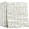 3D White Brick Wall Stickers, Self-Adhesive Foam Wall Panels