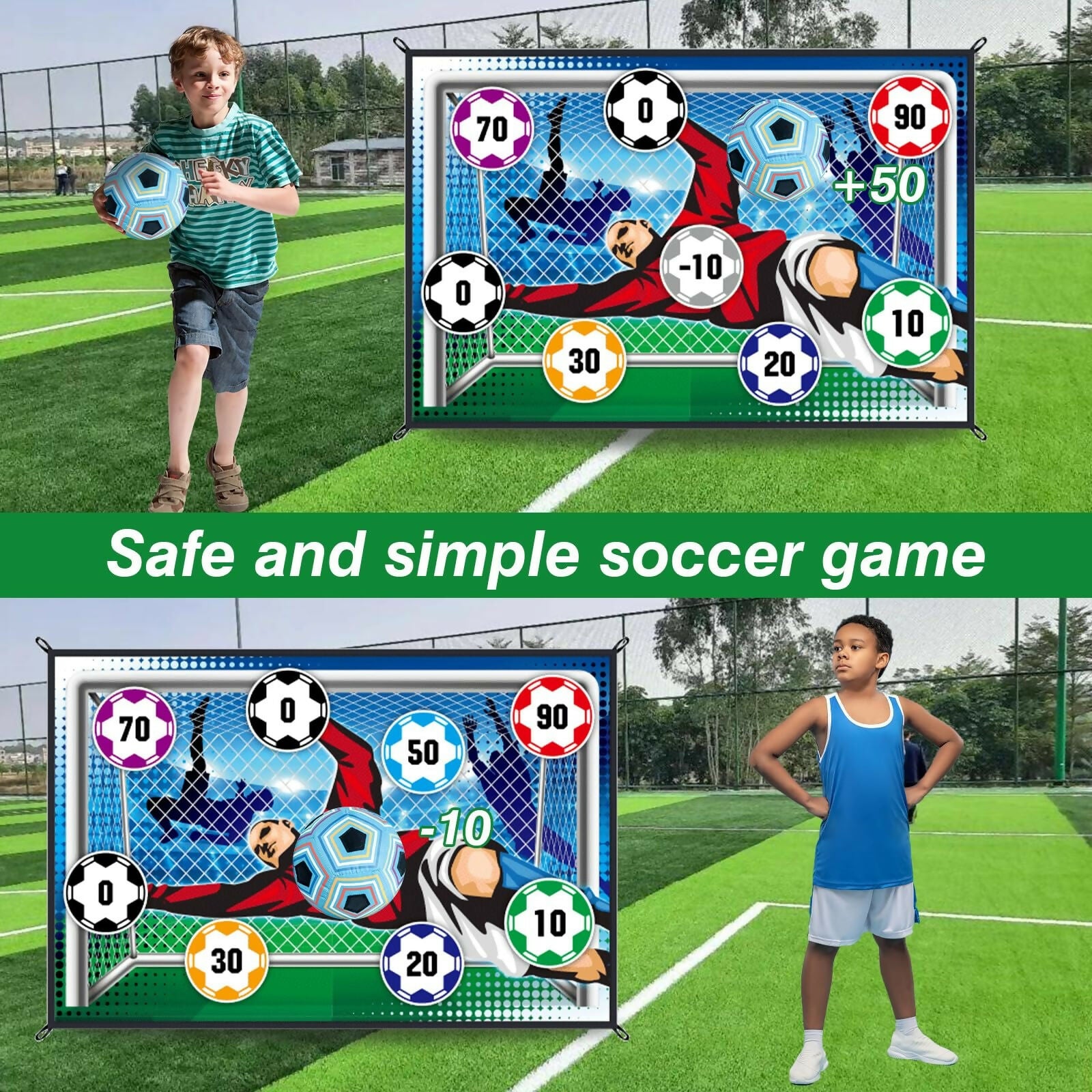 Indoor Outdoor Sticky Soccer Target Mat Game - Toy Product Designed For Playtime And Daily Fun Routine