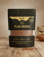 Organic flax seeds _ 100% Natural , Gluten _ free & Non _ GMO superfood