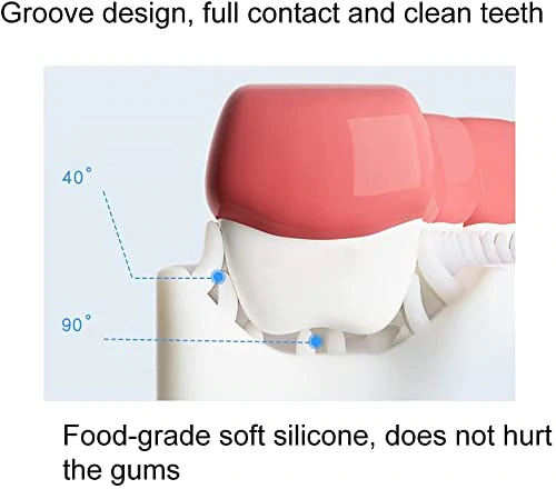 Toothbrush,360 Degree U Shaped Silicone for Kids