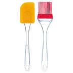Silicone Spatula and BBQ Oil Brush Set Heat Resistant Cooking Tools
