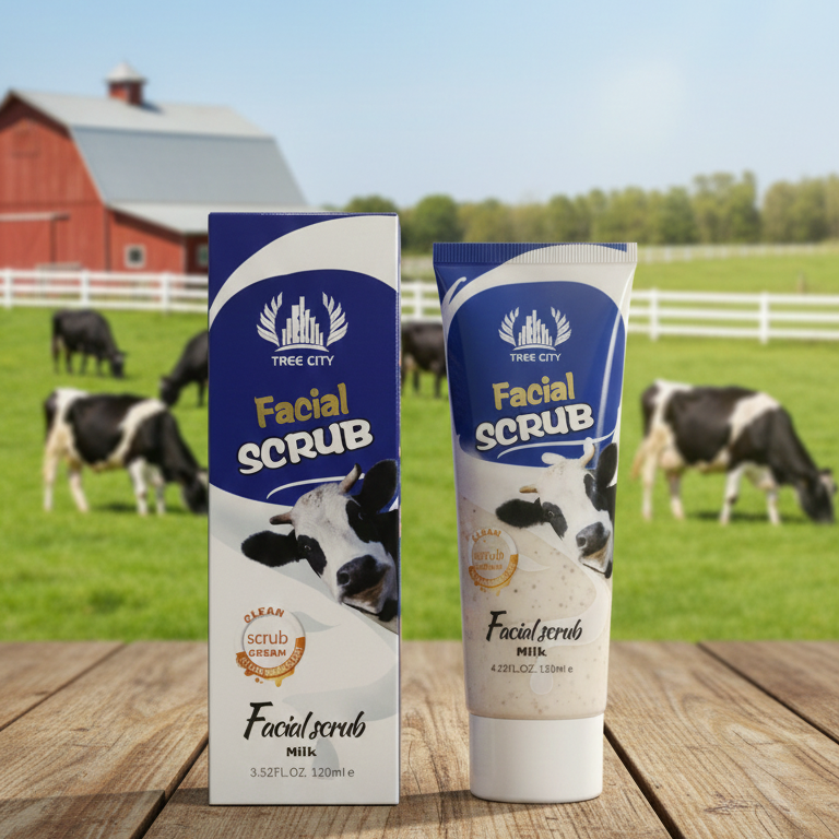 Tree City Facial Scrub | Snail Extract | Gentle Exfoliation & Skin Rejuvenation | 120 ml