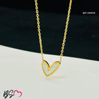 QCT-174 Mini Heart Stainless Steel Necklace – Elegant Women’s Pendant