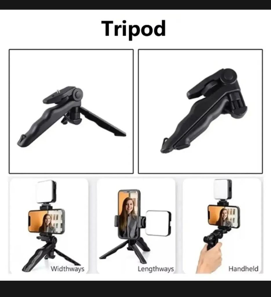 AY-49 Vlogger Video Making Kit With Mic Light And Tripod