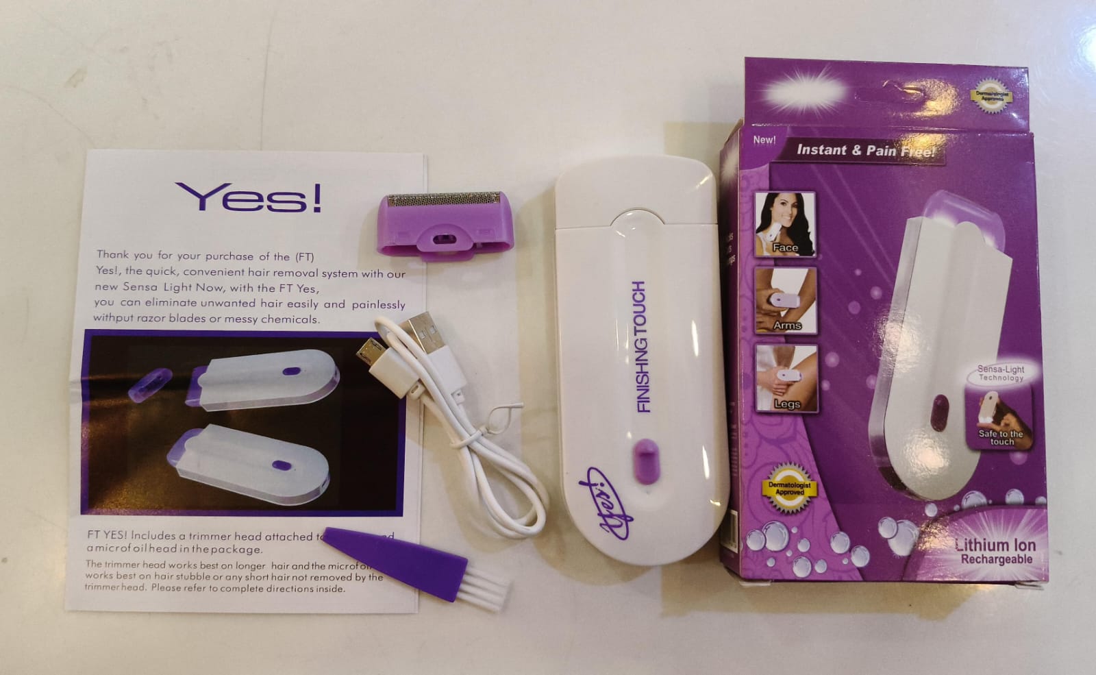 Portable Rechargeable Hair Remover, Smooth & Gentle Care for Women