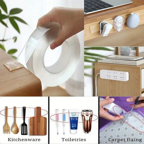 Nano Tape Double Side Tape | Washable Reusable Tape