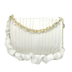 Bucket Bag, Stylish Letter Patch & Chain Decor, for Girl's