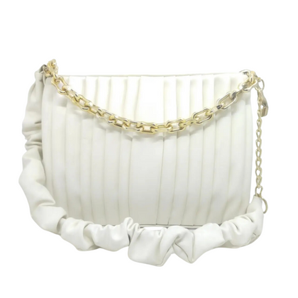 Bucket Bag, Stylish Letter Patch & Chain Decor, for Girl's