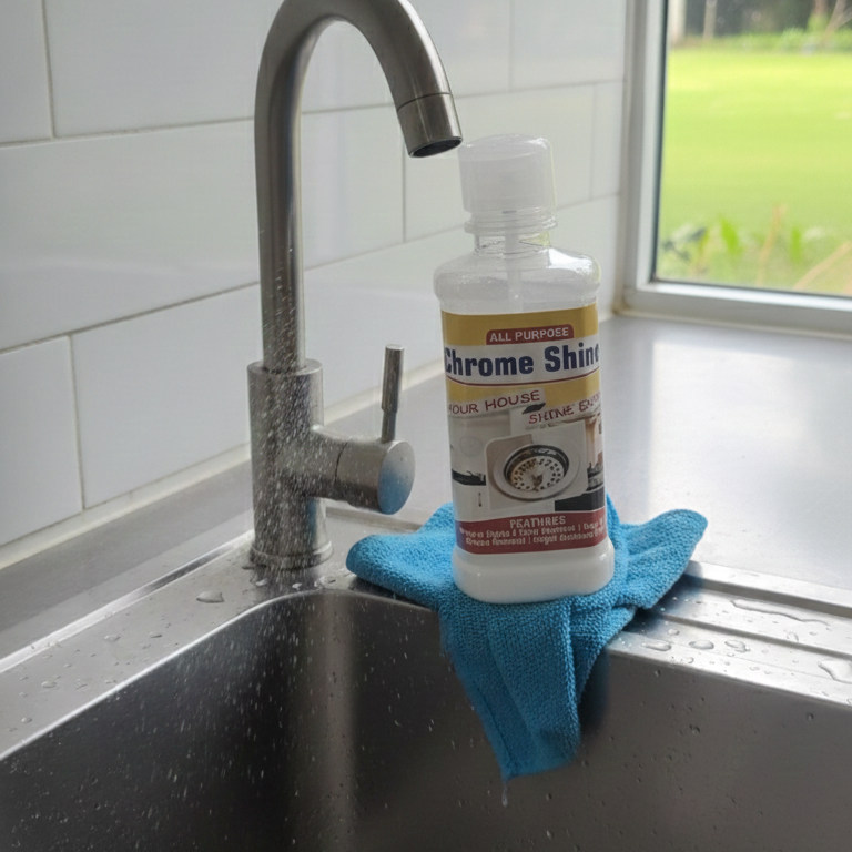 All Purpose Chrome Shine Cleaner, 200ml Stainless Steel & Rust Remover