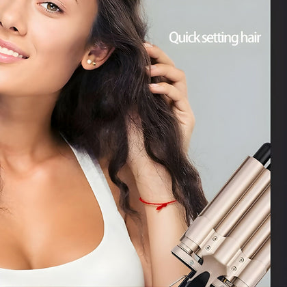 Hair Crimper, 5 Barrel Easy Curling Iron, for Home & Salon Use