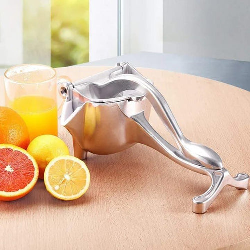Lemon Orange Clip Handheld Fruit Juicer – Stainless Steel Manual Squeezer