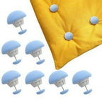Premium Mushroom-Style Bedsheet Clips – Pack of 4 Elastic Quilt & Sheet Fixer Buckles (Random Color)