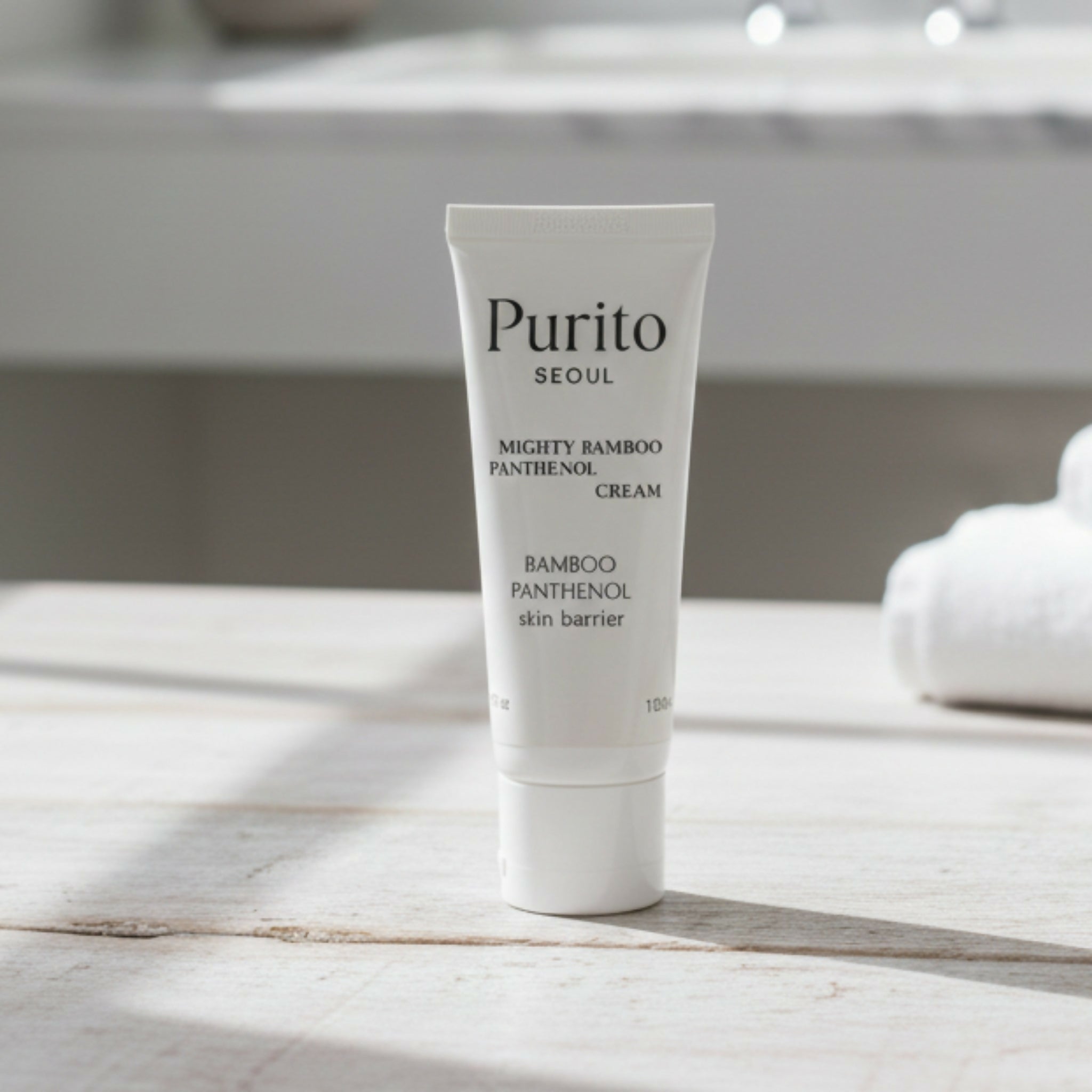 Purito Mighty Bamboo Panthenol Cream 100ml | Deep Hydration & Skin Barrier Repair