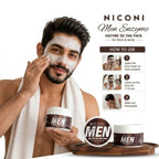 NICONI Men Enzyme De-Tan Pack 300g | Face & Body Cleansing & Brightening Cream
