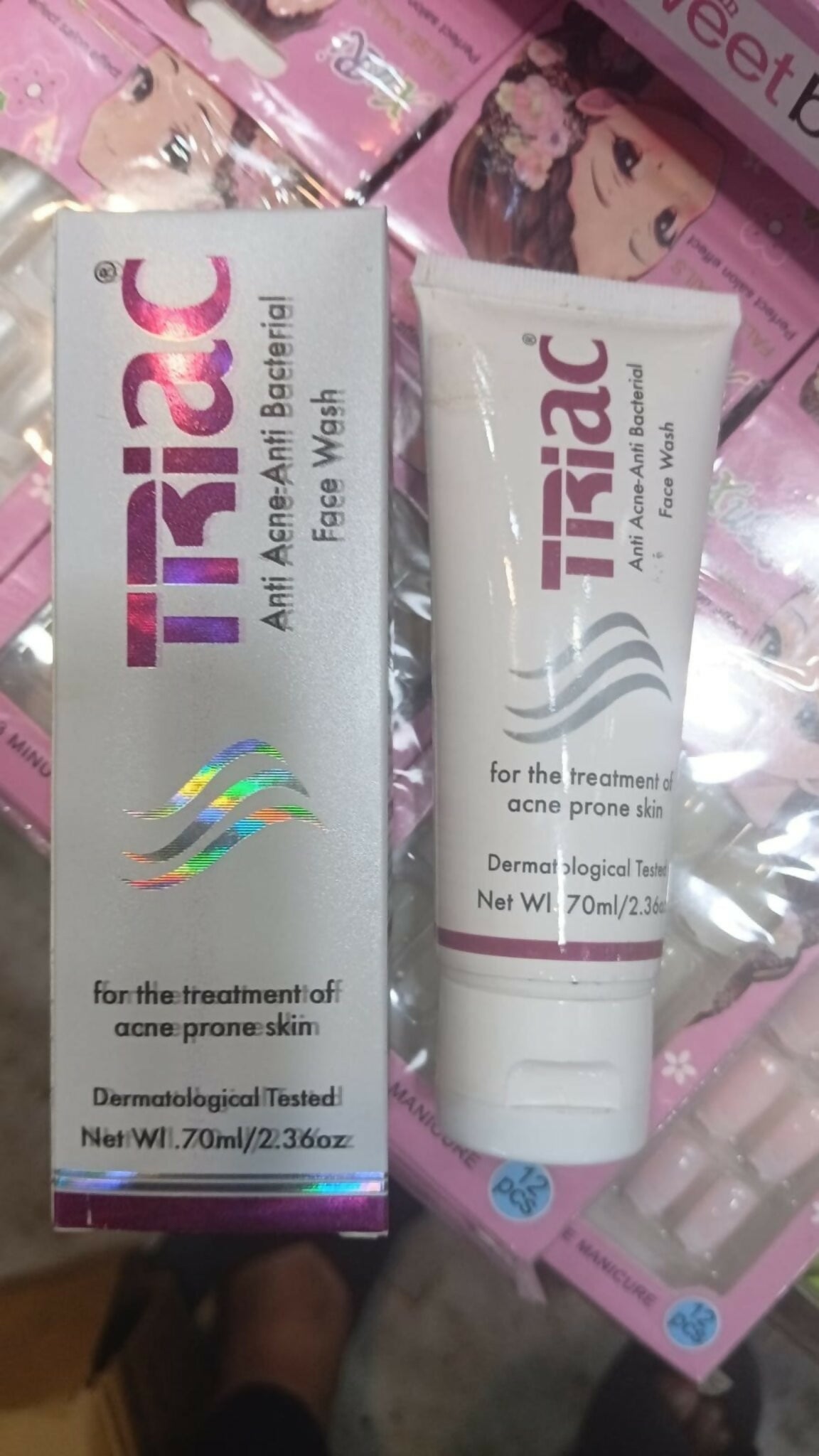 Triac Anti Acne Anti Bacterial Face Wash 70ml for Acne-Prone Skin