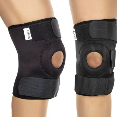 Adjustable Open Patella Knee Support Brace for Men & Women | Compression Knee Cap for Gym, Running, Walking & Sports | Random Color