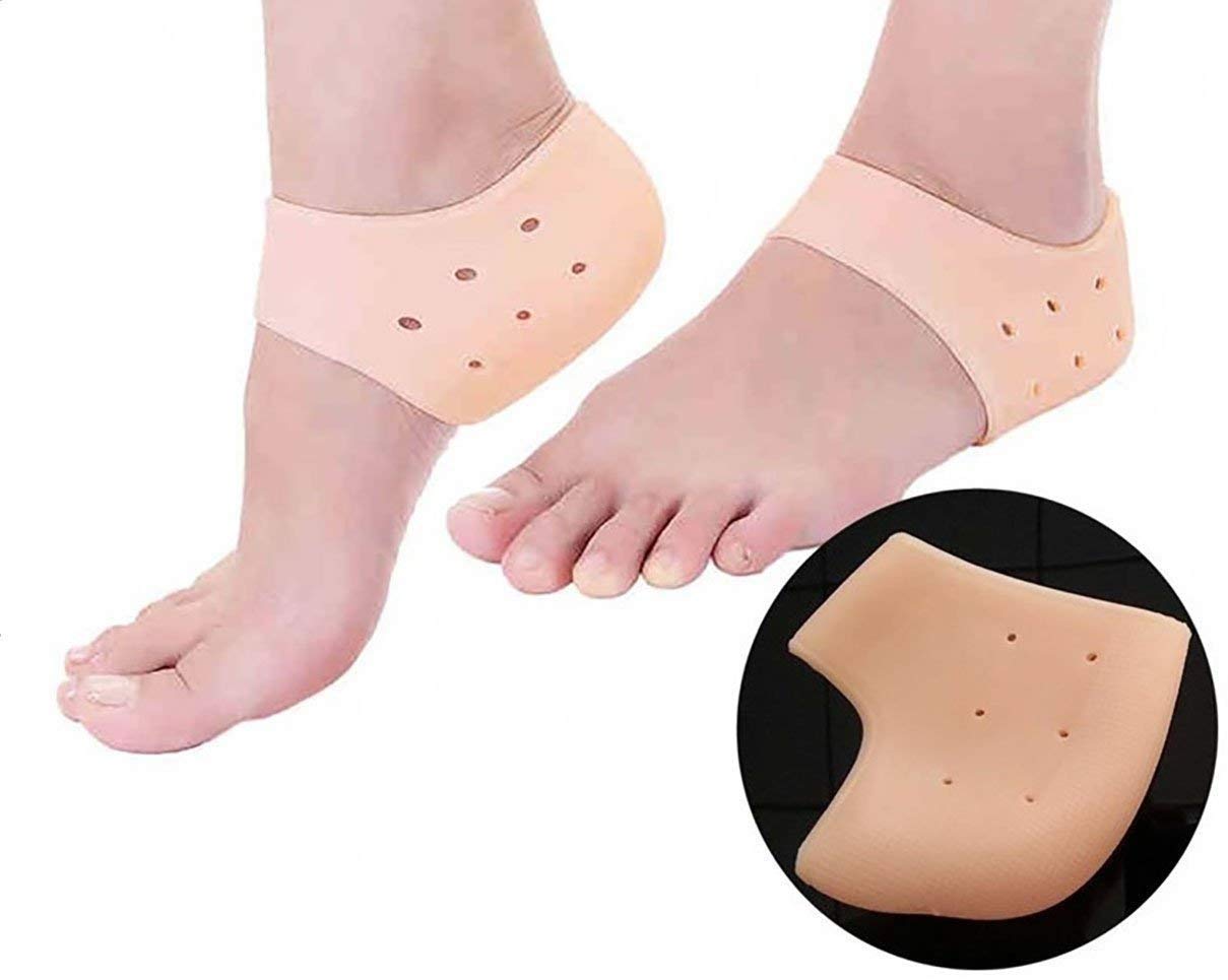 Orthopedic Silicone Heel Protectors, Medical Grade Cushioned Heel Pads (Pair)