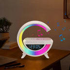 Speaker, Wireless Charger Lamp with LED Light and Alarm Clock