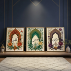 Tawakkul, Sabar, Shukar Wooden Sticky Wall Art