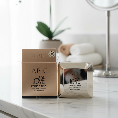 APK In Love Prime And Fine SPF 25 Oil Control Powder Providing Smooth Finish With Sun Protection - 20g