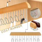 8 Hooks Wooden Clothes Hanger