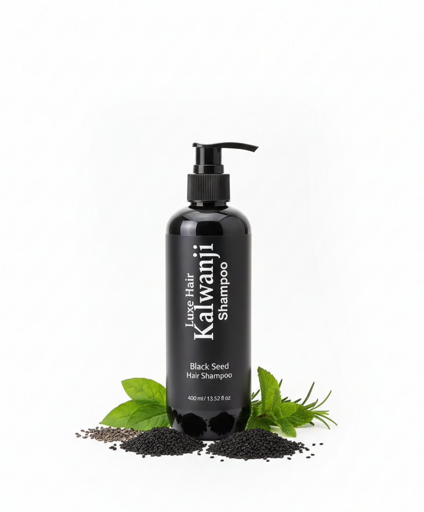 Luxe Hair Herbal Shampoo – Strength & Nourishment for Healthy Hair | Black & Seed Hair Shampoo – Revive, Strengthen & Shine | 400ml