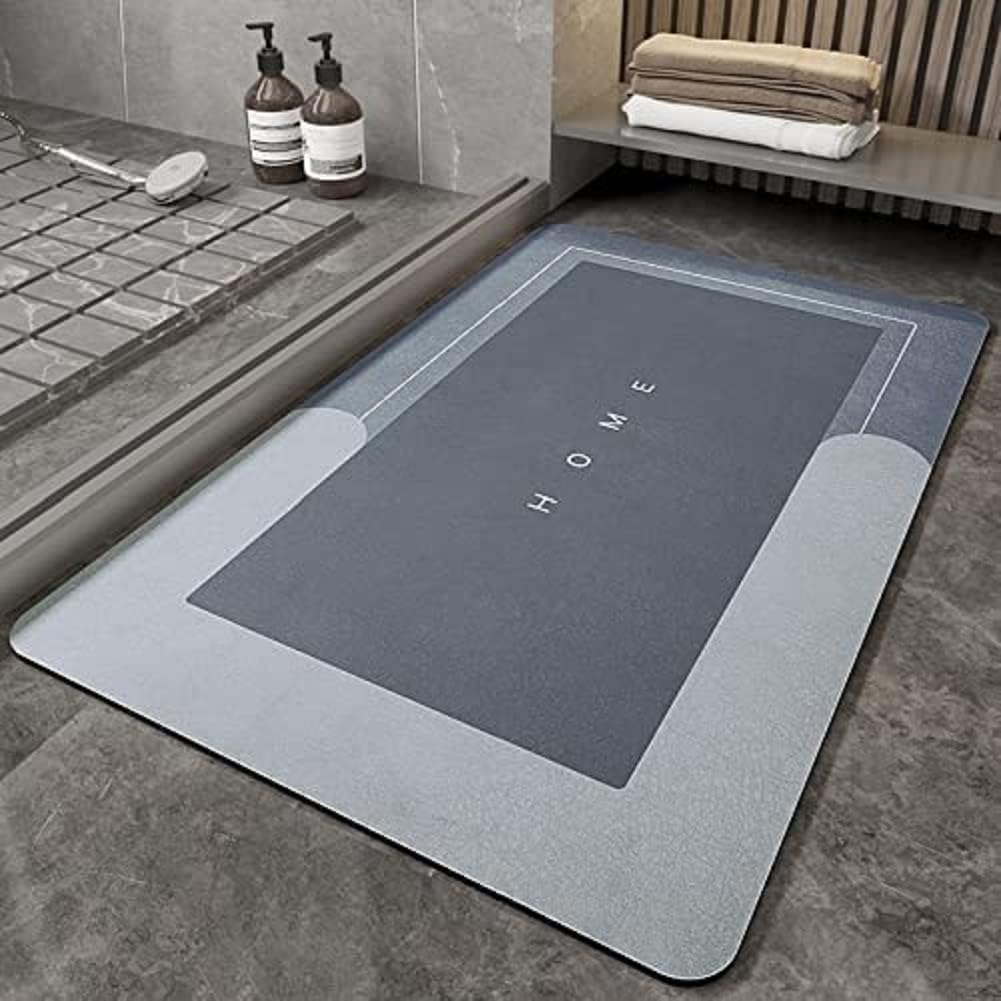 Super Absorbent Anti Slip Square Floor Mat for Bathroom Kitchen Entryway
