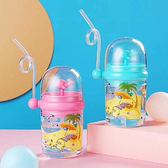 Baby Whale Straw Water Bottle, Kids Drinking Cup