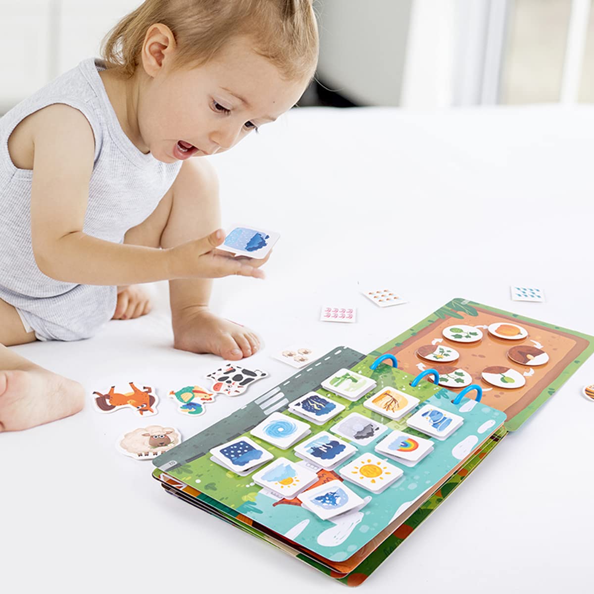 Montessori Quiet Busy Book, Cognitive Learning and Skill Development for Kids