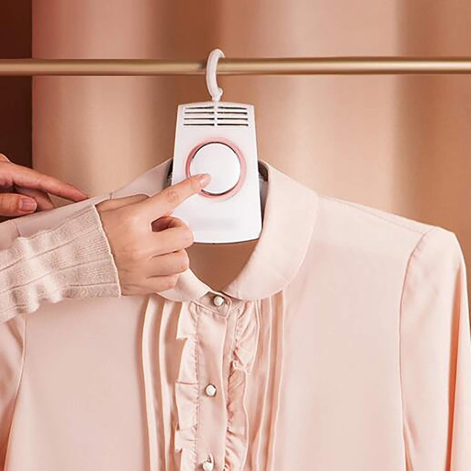 Portable Clothes Dryer, Foldable Clothes Drying Hanger with One Key Control