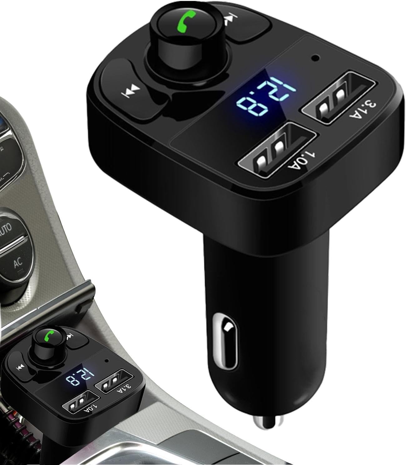 X8 Multifunctional Car MP3 Player 3.1A Wireless FM Transmitter