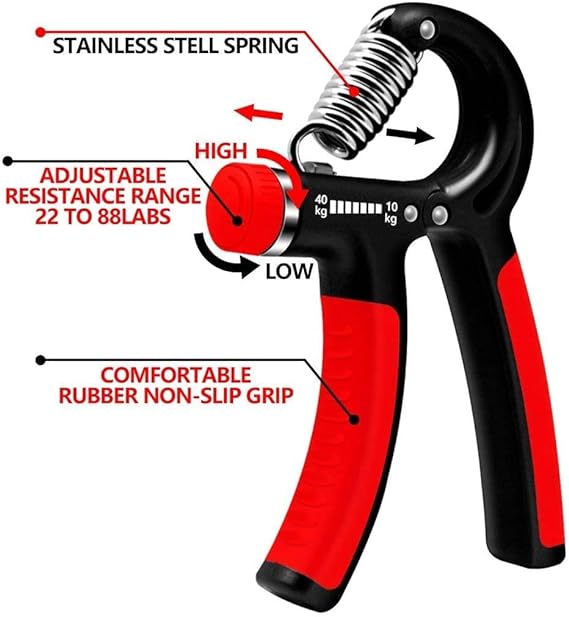 Hand Grip Strength, Trainer Adjustable Resistance Wrist Exerciser