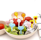 Fruit Folks, Cartoon Animal Food Picks Bento Lunch Box for Kids