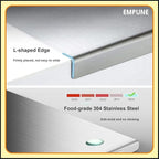 Cutting Board, Stainless Steel, Non Slip Chopping Board Medium Size