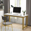 Lavey Gold Home Office Writing Organizer Desk Table