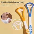Reusable Tongue Cleaner Double Sided Tongue Scraper for Oral Hygiene