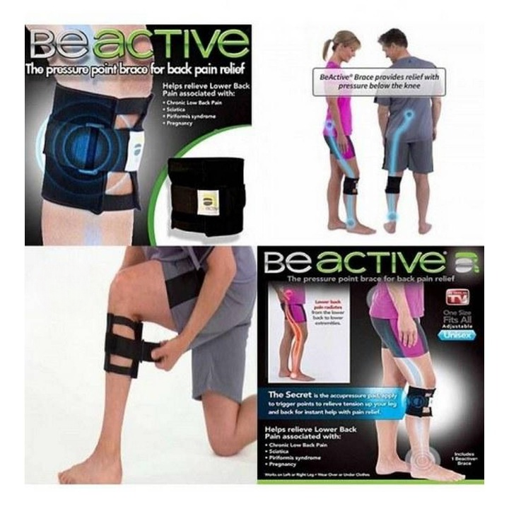 BeActive Knee Brace Pressure Pad Leg Support for Back Comfort