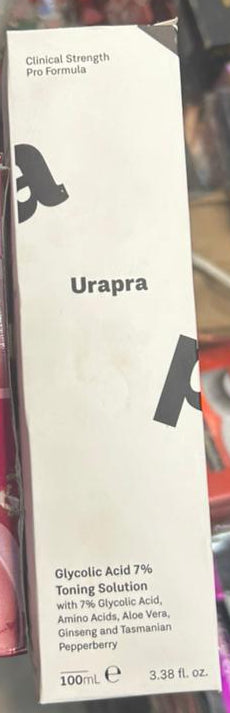 Urapra Glycolic Acid 7% Toning Solution, Gentle Exfoliating Skin Toner