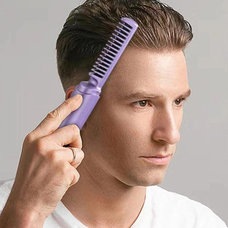 Travel Comb Cordless Rechargeable Hair Straightener Portable Styling Tool