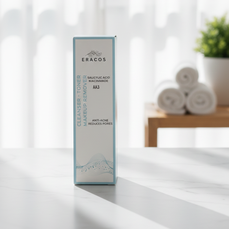 Eracos AA3 Cleanser Toner Makeup Remover Gentle Daily Skincare