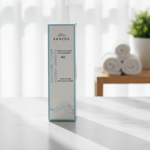 Eracos AA3 Cleanser Toner Makeup Remover Gentle Daily Skincare