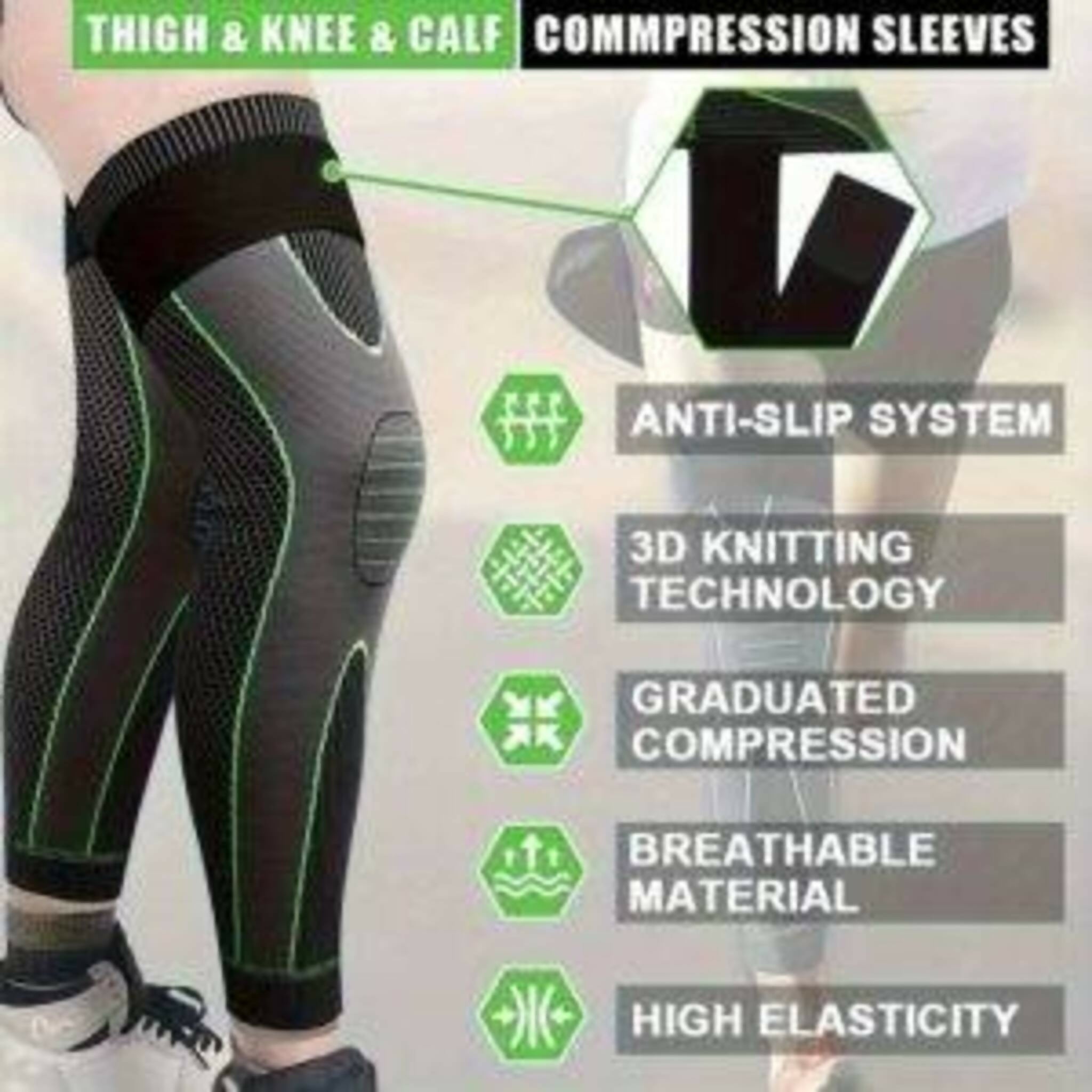 1 Pair – Knee Compression Support