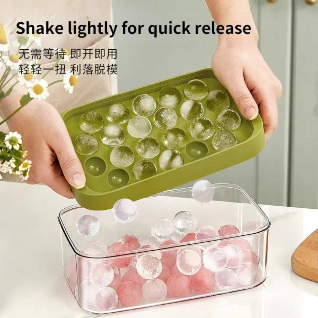 Silicone Ice Cube Ball Making Trays, Easy-Release Durable Multipurpose & Safe