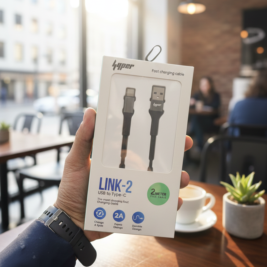 Yolo Hyper LINK-2 USB to Type-C Charging Cable 2m (Y-084)