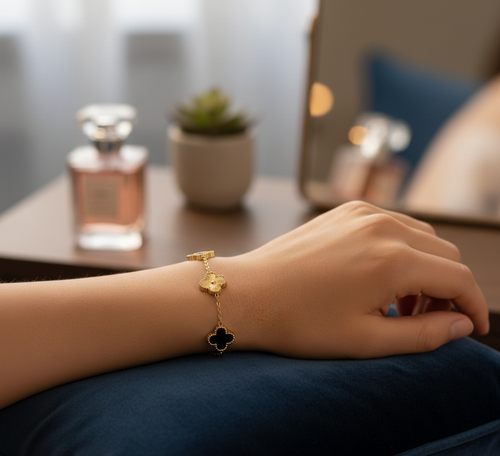 Clover 2-in-1 Bracelet – Stainless Steel Modern Multi-Style Design