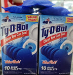 Ty-D-Bol Blue In-Tank Tablets, Automatic Toilet Cleaner & Stain Protection