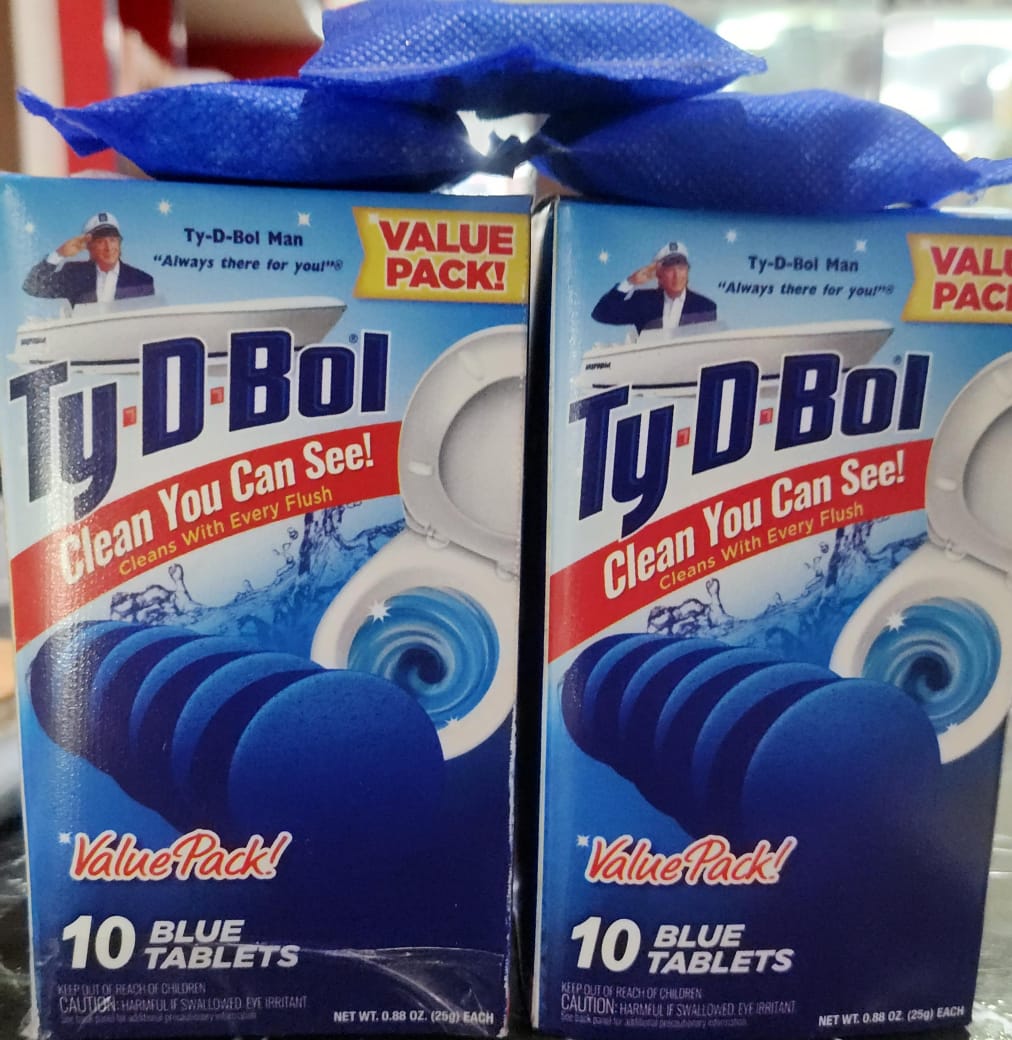 Ty-D-Bol Blue In-Tank Tablets, Automatic Toilet Cleaner & Stain Protection