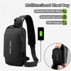 Multifunctional Chest Bag, Adjustable Strap & Multi-Pocket, for Outdoor Use