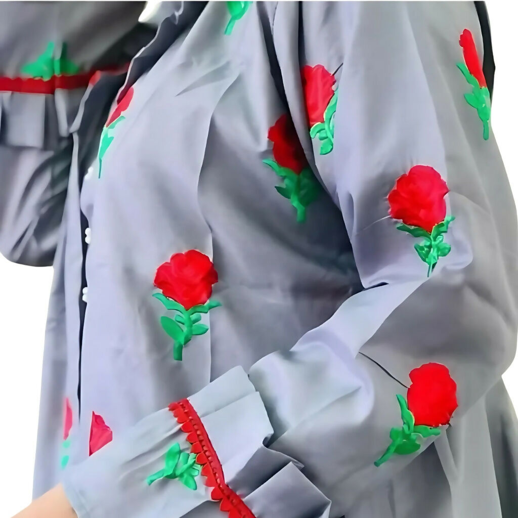 Silk Fancy Gown 3pc, Embroidered Silk Dress, for Women